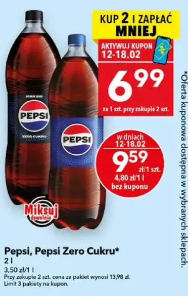 Pepsi zero cukru
