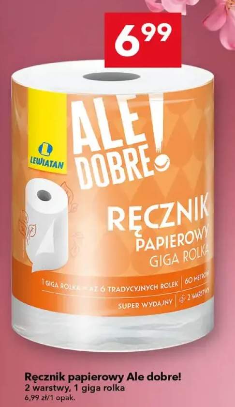 Ręcznik papierowy giga rolka 2 warstwy