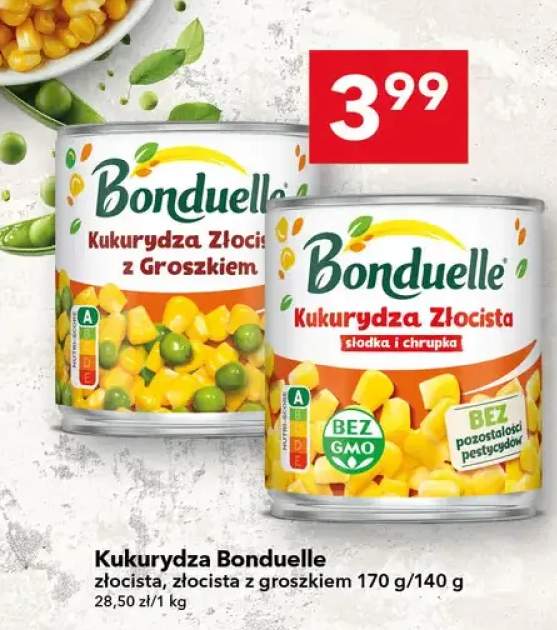 Kukurydza złocista z groszkiem