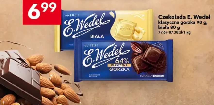 Czekolada klasyczna gorzka biała