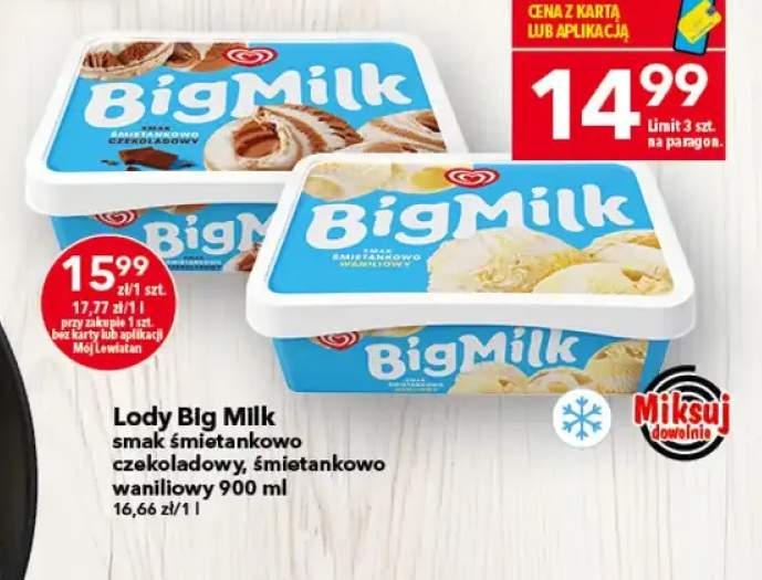 Lody smak śmietankowo czekoladowy