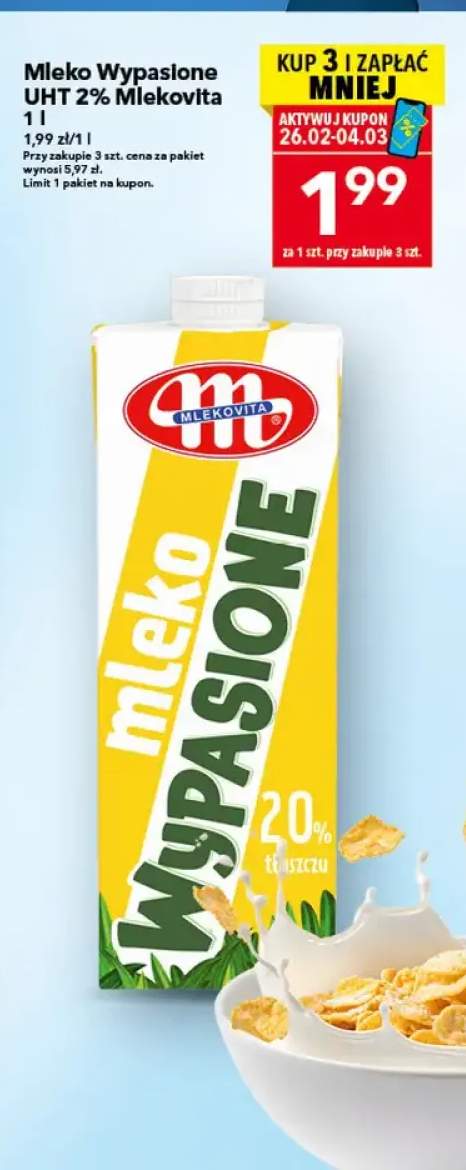 Mleko Wypasione UHT 2%