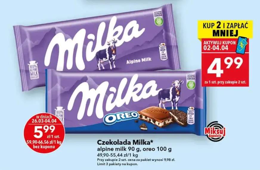 Czekolada alpine milk