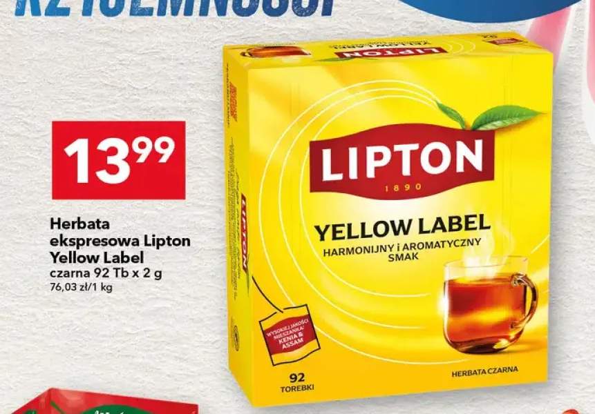 Herbata ekspresowa Yellow Label czarna
