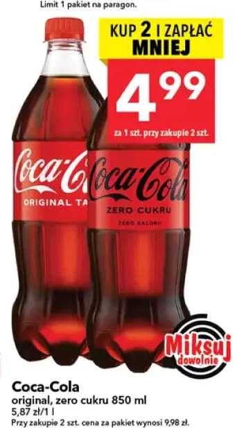 Napój Coca-Cola zero cukru
