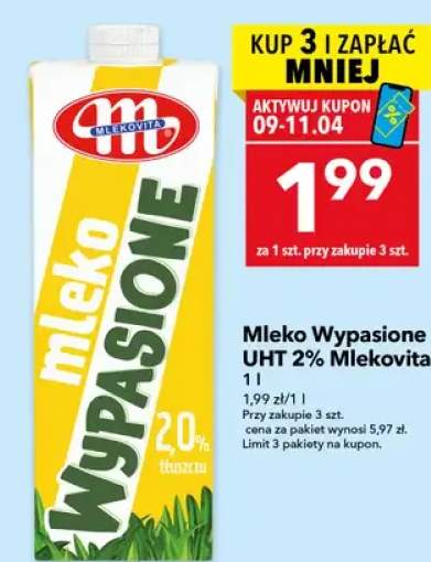 Mleko Wypasione UHT 2%