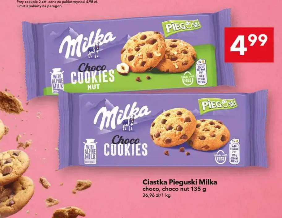 Ciastka choco cookies nut