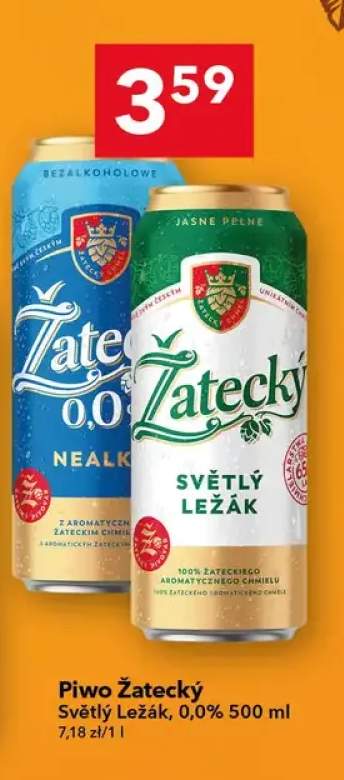 Piwo Světlý Ležák 0,0%