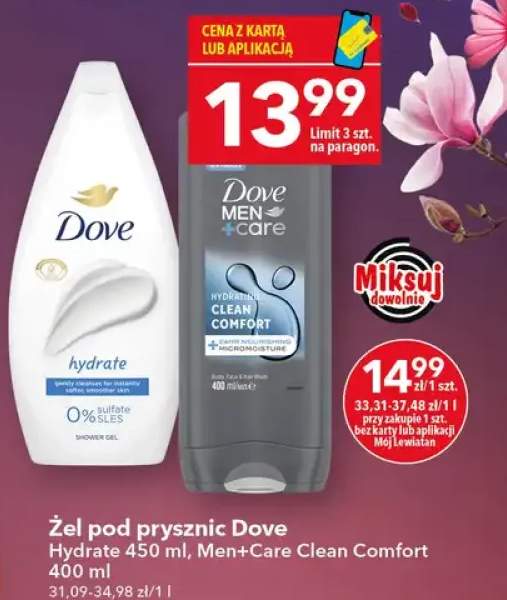 Żel pod prysznic Men+Care Clean Comfort 400ml