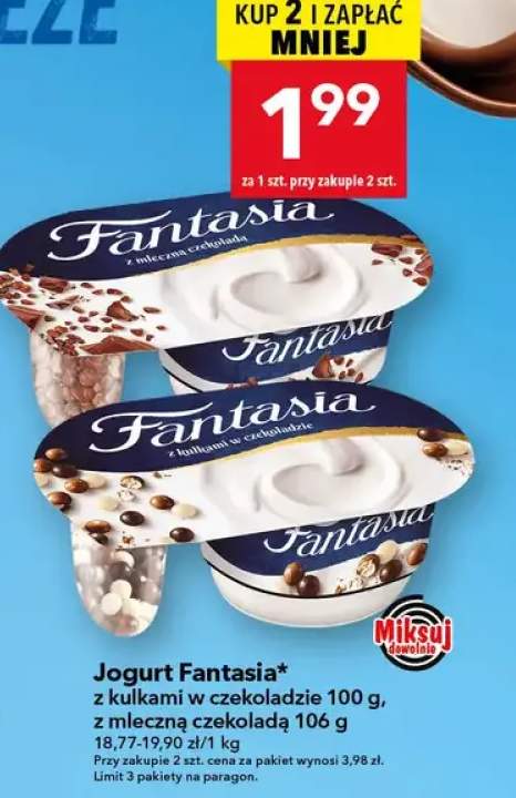 Jogurt z mleczną czekoladą