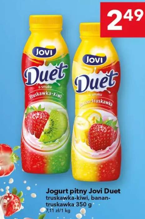 Jogurt pitny banan-truskawka