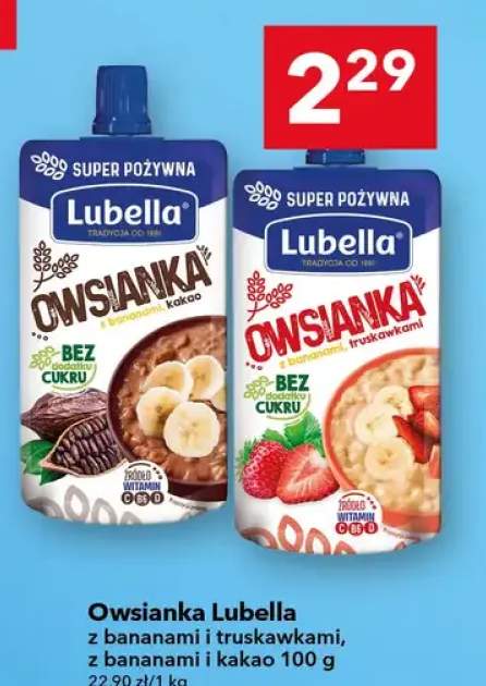 Owsianka z bananami i kakao