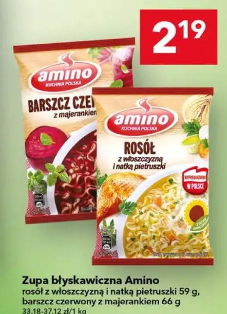 Zupa błyskawiczna barszcz czerwony z majerankiem