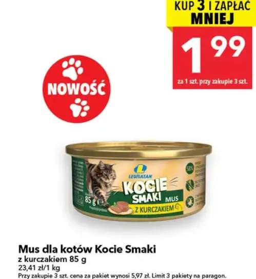 Mus dla kotów z kurczakiem