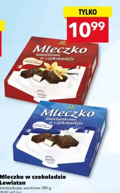 Mleczko śmietankowe w czekoladzie