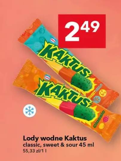 Lody wodne classic, sweet & sour