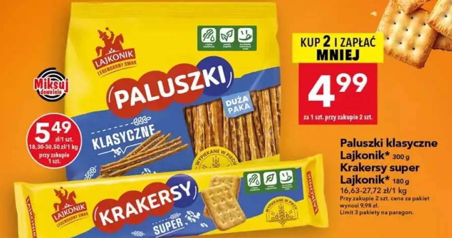 Krakersy super Lajkonik