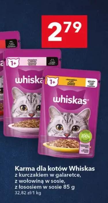 Karma dla kotów Whiskas z wołowiną w sosie