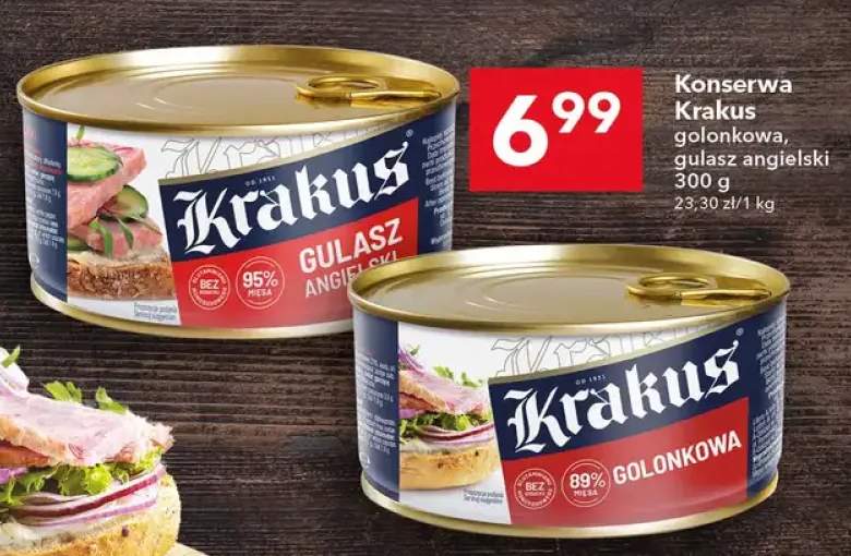 Konserwa Krakus gulasz angielski