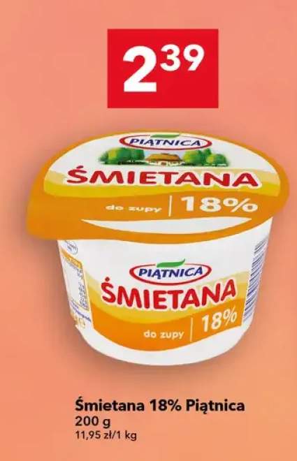 Śmietana 18% Piątnica