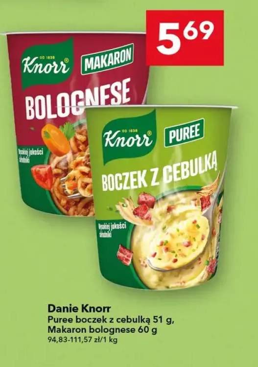 Danie Knorr Puree boczek z cebulką