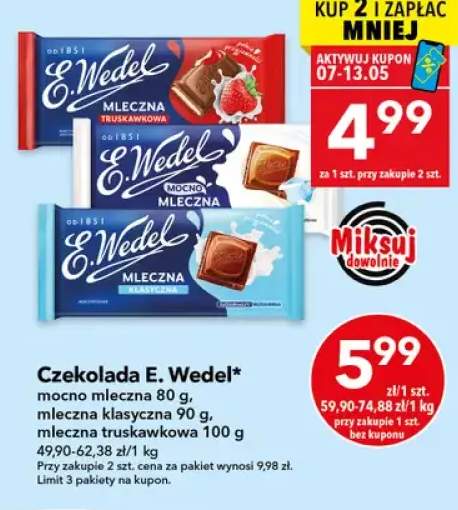 Czekolada E.Wedel mleczna klasyczna