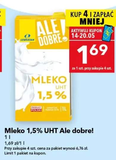 Mleko 1,5% UHT Ale dobre!
