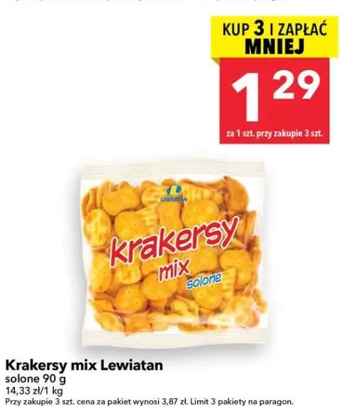 Krakersy mix Lewiatan solone 90g