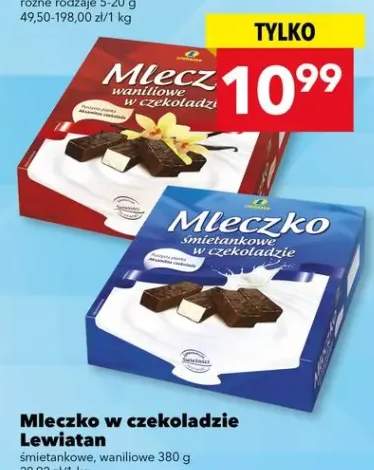 Mleczko w czekoladzie Lewiatan śmietankowe