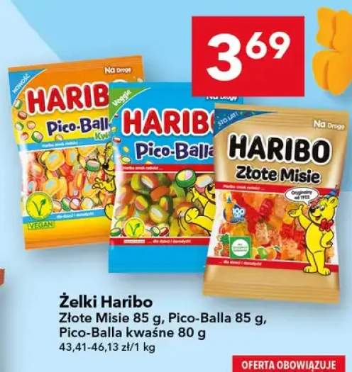 Żelki Haribo Pico-Balla kwaśne