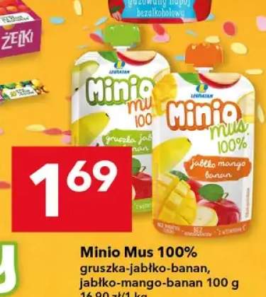 Mus 100% gruszka-jabłko-banan Minio