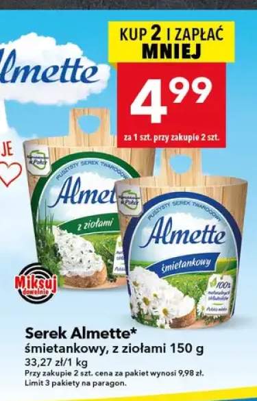 Serek Almette śmietankowy