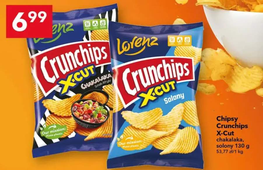 Chipsy Crunchips X-Cut solony