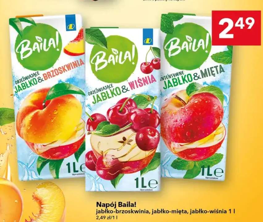 Napój Baila! jabłko-mięta