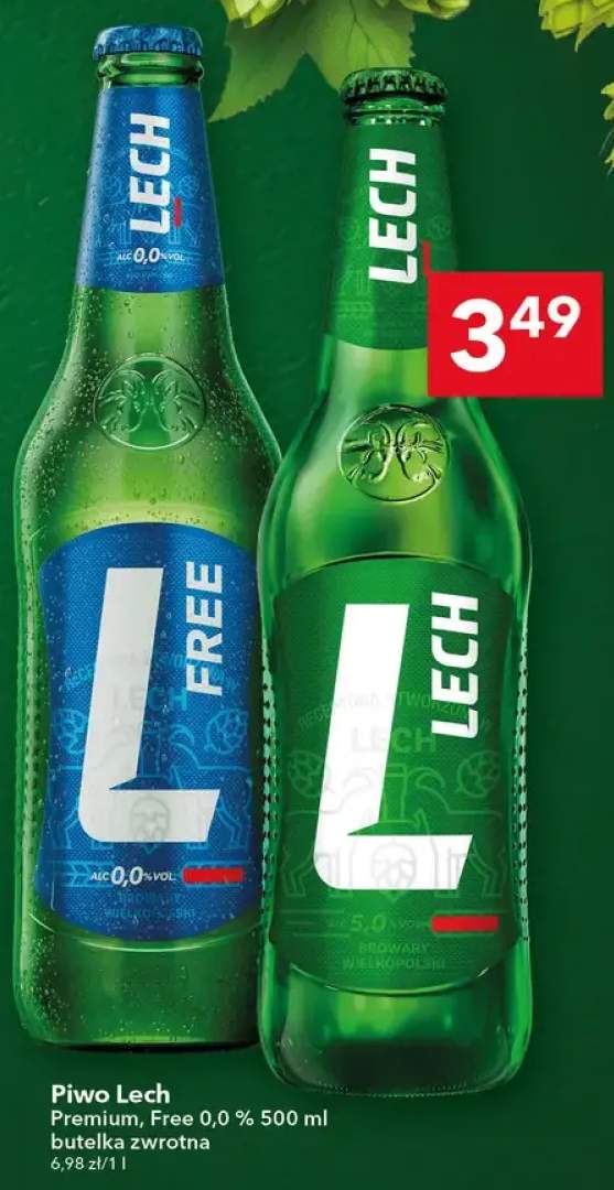 Piwo Lech Premium butelka zwrotna