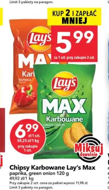 Chipsy Karbowane Lay's Max