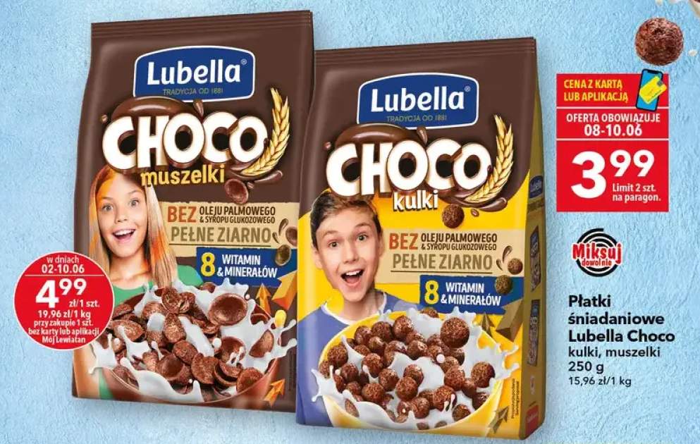 Płatki śniadaniowe Lubella Choco