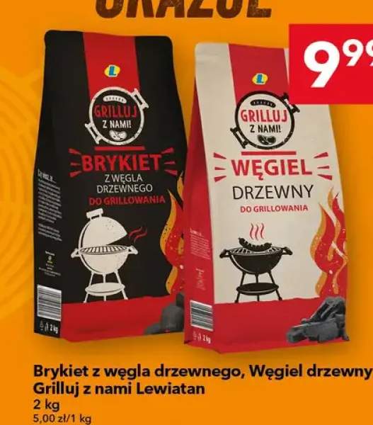 Brykiet z węgla drzewnego, Węgiel drzewny Grilluj z nami Lewiatan