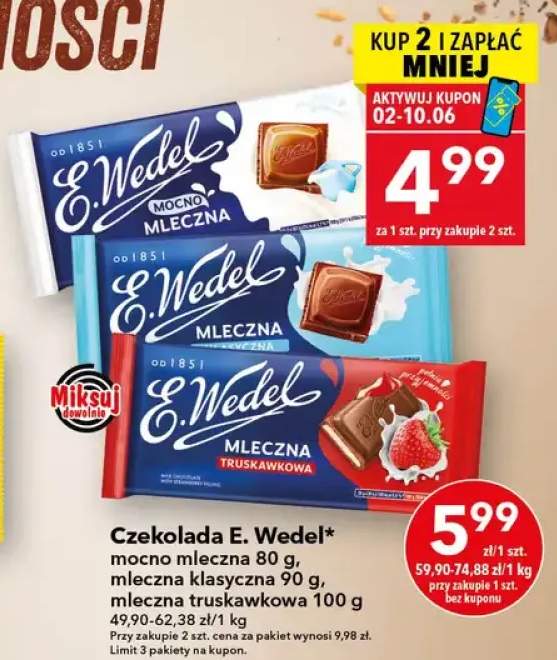 Czekolada E. Wedel mleczna klasyczna