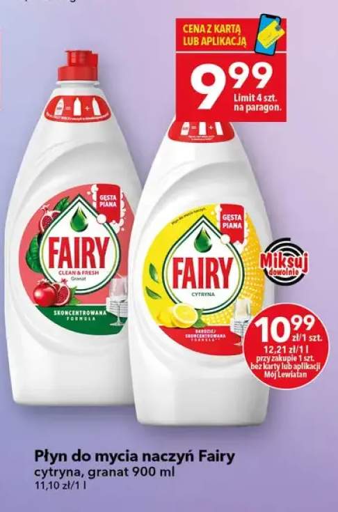Płyn do mycia naczyń Fairy granat 900ml