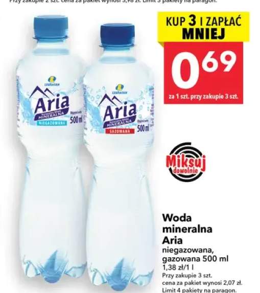 Woda mineralna Aria gazowana