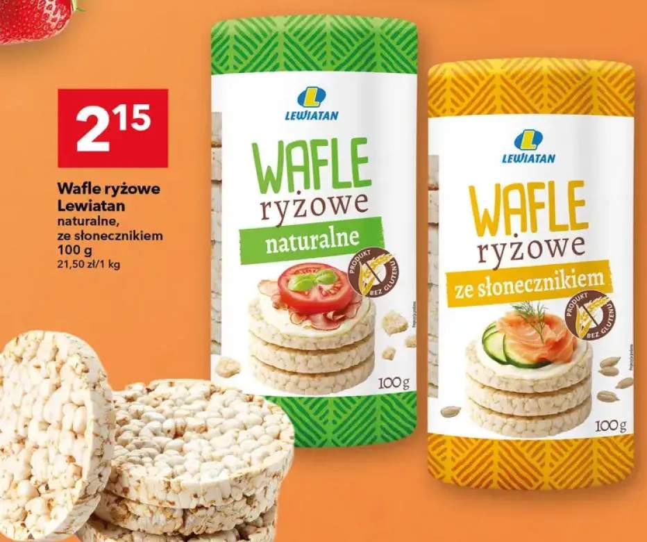 Wafle ryżowe Lewiatan ze słonecznikiem +1 wariant