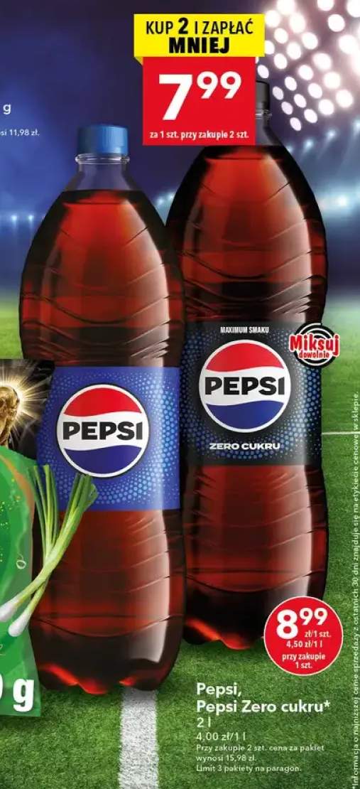 Napój gazowany Pepsi Zero Cukru +1 wariant