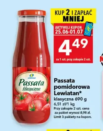 Passata pomidorowa Lewiatan klasyczna