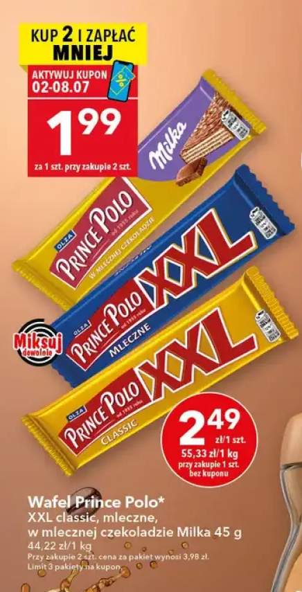 Wafel Prince Polo XXL Classic +2 warianty