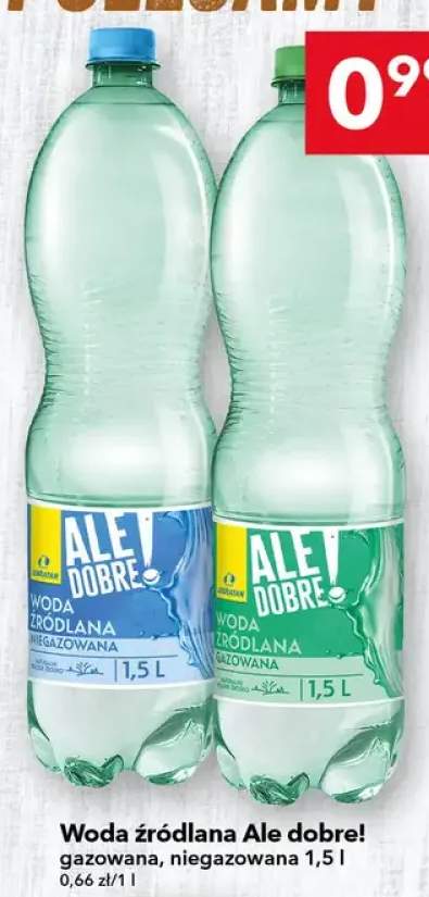 Woda źródlana gazowana Ale Dobre +1 wariant