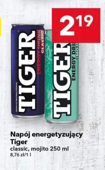 Napój energetyzujący Tiger Classic +1 wariant
