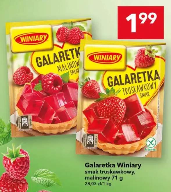 Galaretka Winiary smak truskawkowy +1 wariant