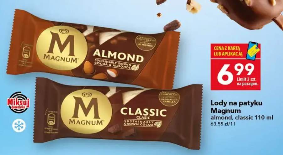 Lody na patyku Magnum Almond +1 wariant