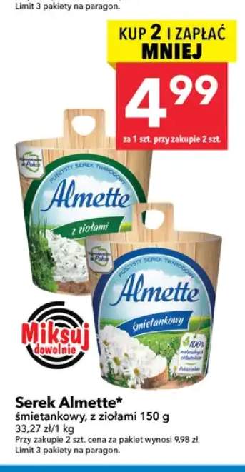 Serek twarogowy Almette śmietankowy +1 wariant